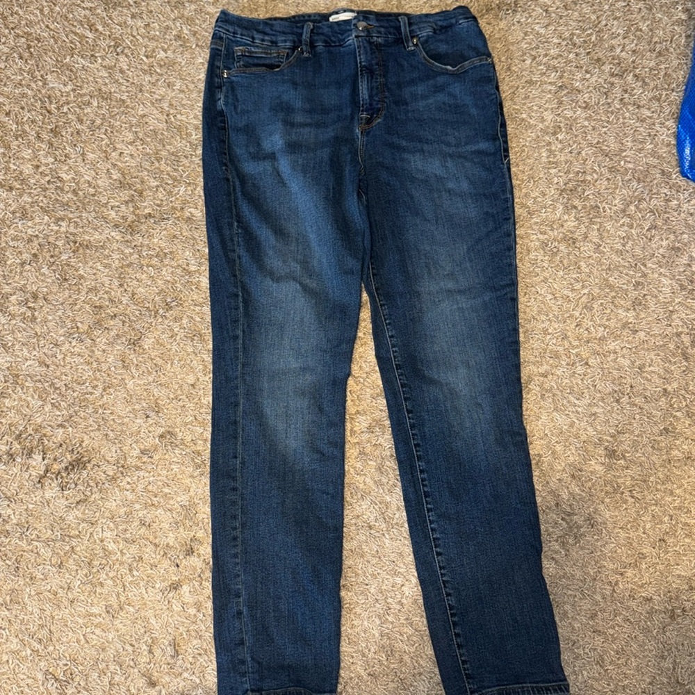 Good American Dark Blue Skinny Jeans